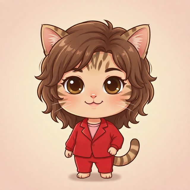 Cute cat avatar after CatMe AI